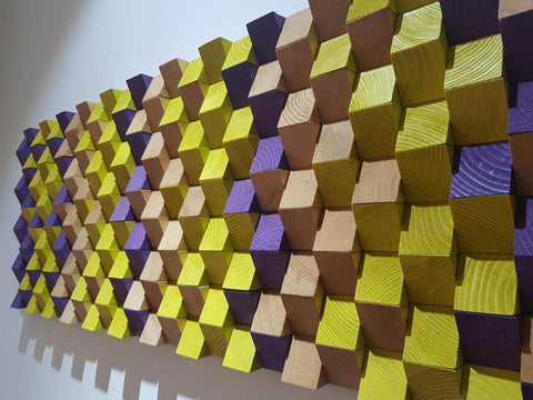 Oversized Wood Wall Art by Woodeometry