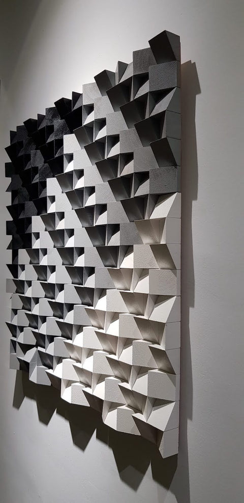 Square Soundproof Wall Panel by Woodeometry