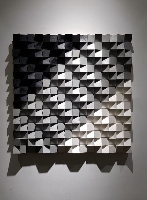 Square Soundproof Wall Panel by Woodeometry