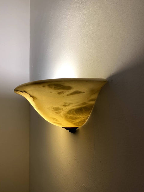 Alabaster Lamp - Hat Shape