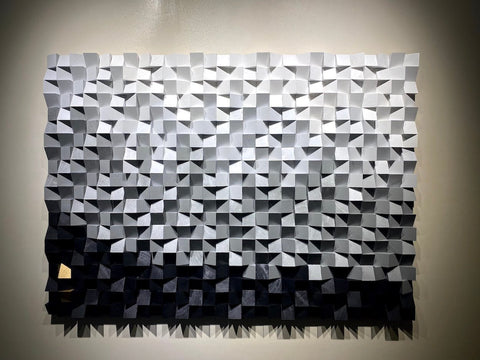 Black And White Wood Wall Art by Woodeometry
