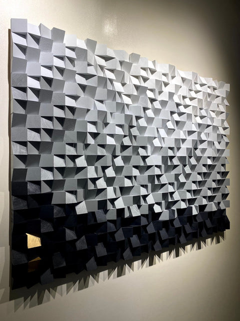 Black And White Wood Wall Art by Woodeometry