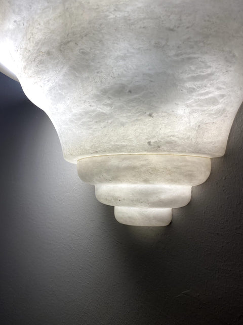 Cone Shaped Alabaster Lamp