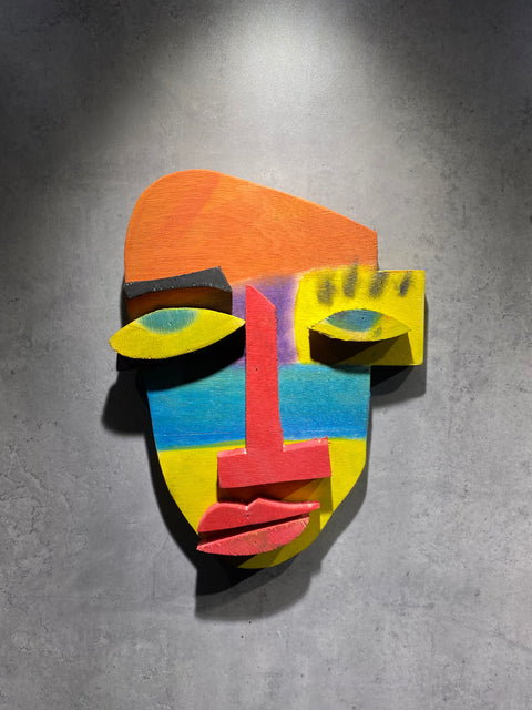 Cubist Wall Hanging Mask