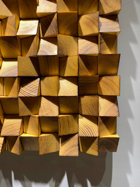 Wooden Acoustic Sound Diffuser by Woodeometry