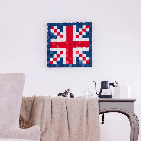 Wood British Flag Wall Art