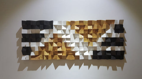 Large Mosaic Wood Art by Woodeometry