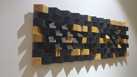 Large Wooden Wall Panel by Woodeometry