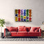 Colorful Wood Wall Panel by Woodeometry