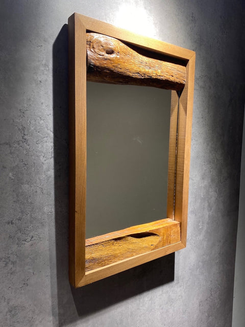 Wall Mirror With Wooden Frame