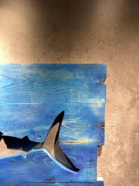 Wood Shark Wall Hanging