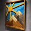 Modern Abstract Art Home Decor, 3D Wall Sculpture, Geometric Wood Wall Art rustic live edg