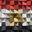 Egyptian Flag Wood Panel by Woodeometry